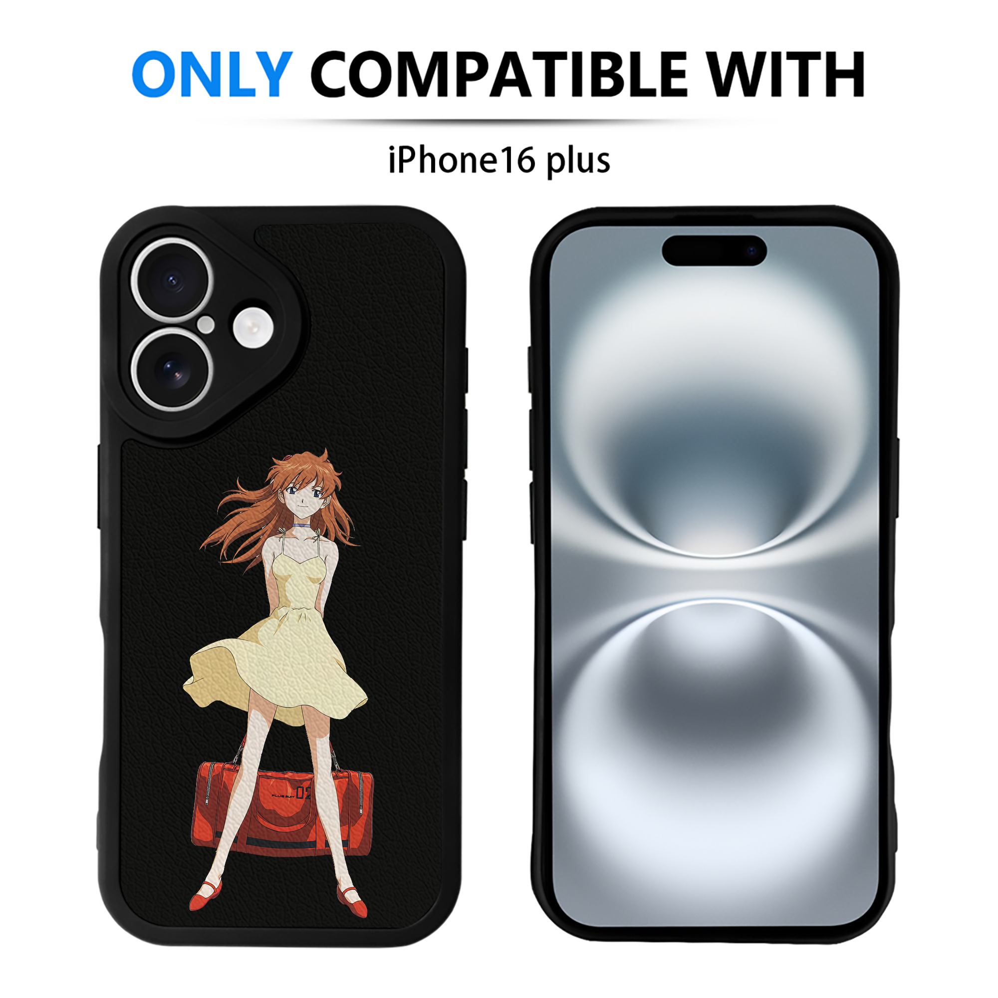 （画像用） EVA 新世紀エヴァンゲリオン 【iPhone 16シリーズ対応】シリコンスマホケース（レザー調） 材質：シリコン
